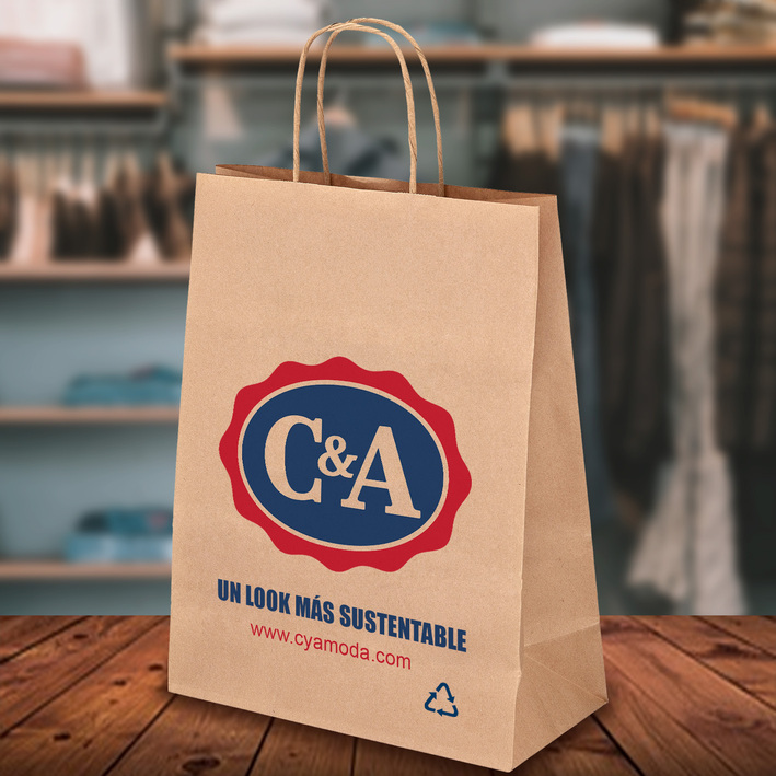 Bolsa de papel kraft impresas