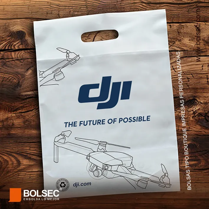 bolsa de plastico biodegradable impresa personalizada